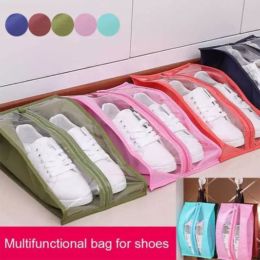 hoe Bags, Portable Travel Supplies Organizer Shoes Storage Bag Waterproof Hanging Save Closet Rack Hangers