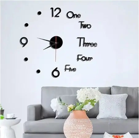 Large Size Wooden Diy Clock With 12 Inches Needles redecor